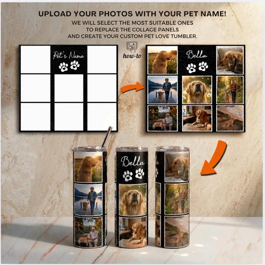 Custom Pet Photo Tumbler | Best Friend Forever 20oz Stainless Steel