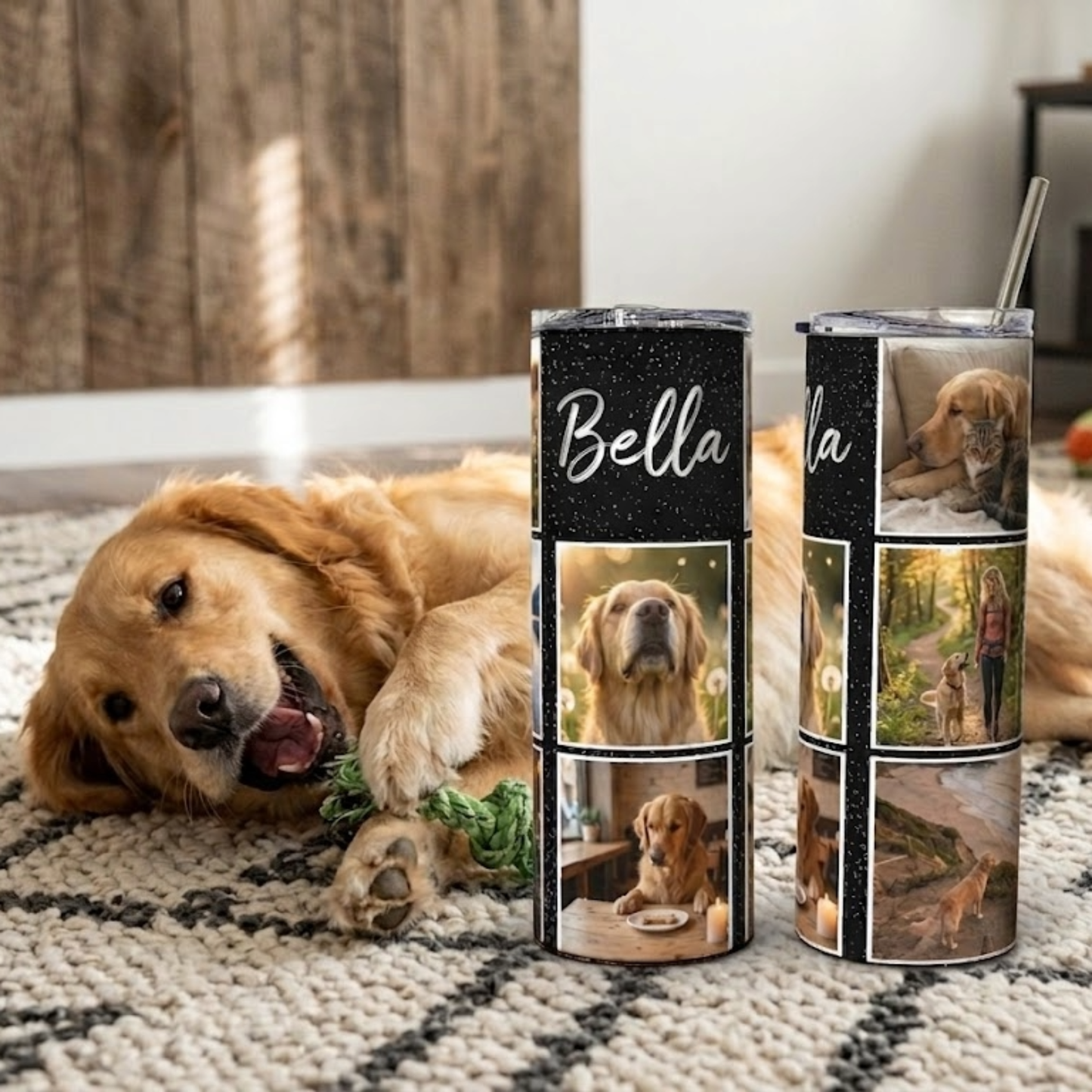 Custom Pet Photo Tumbler | Best Friend Forever 20oz Stainless Steel